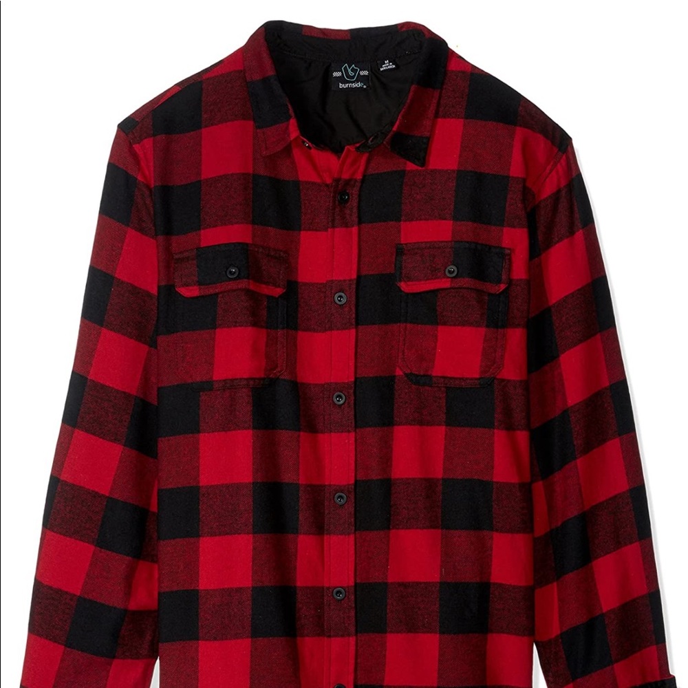 Burnside Black and Red Flannel